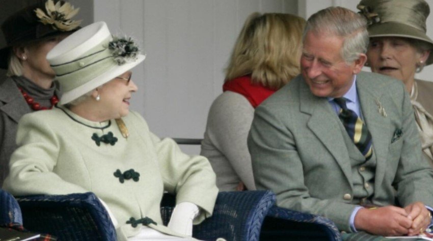 Queen Elizabeth with King Charles