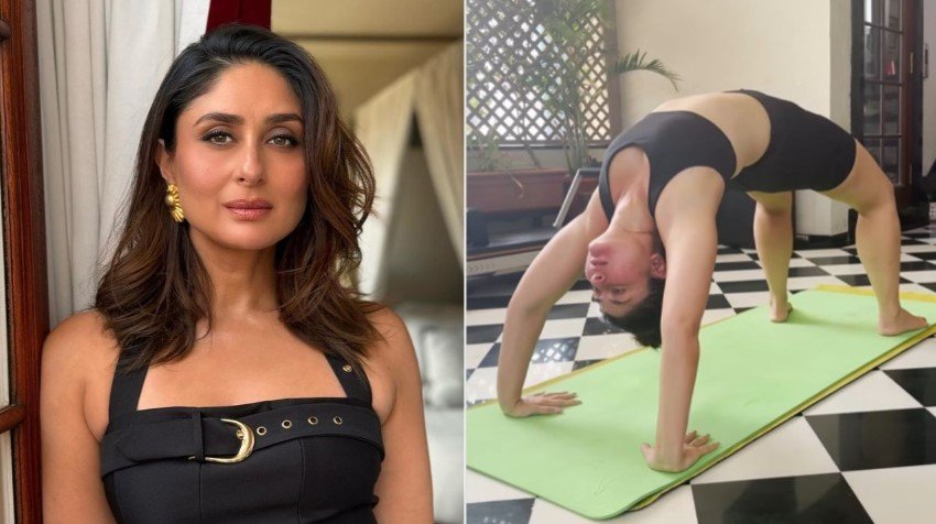 Kareena Kapoor Khan flawless execution of the Chakrasana