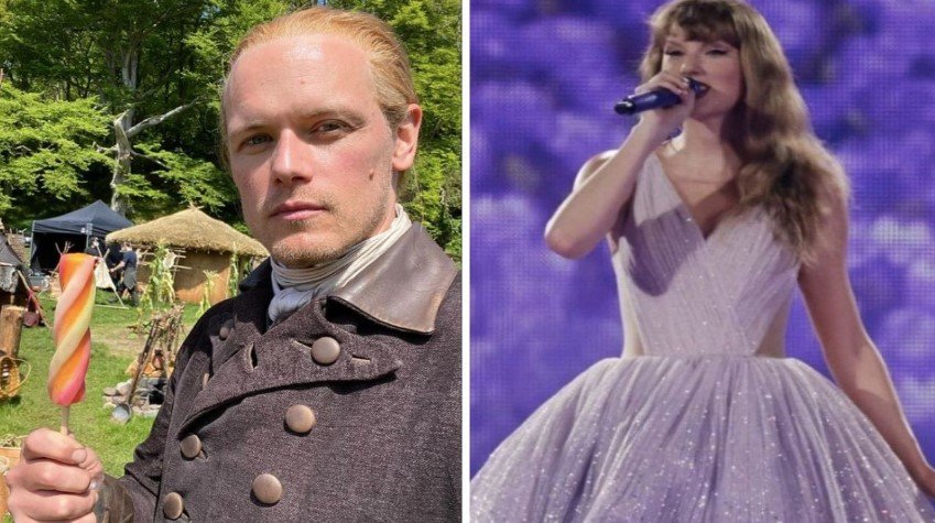 cast of Outlander were spotted at Taylor Swift’s second Eras Tour show in Scotland