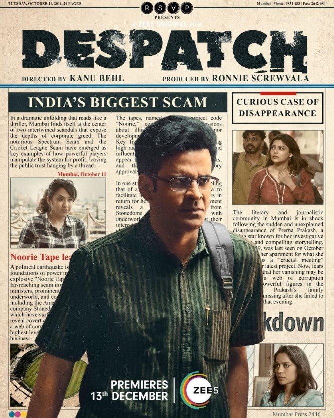 Despatch (Zee5) Story, Review, Trailer, Release Date, Songs, Cast