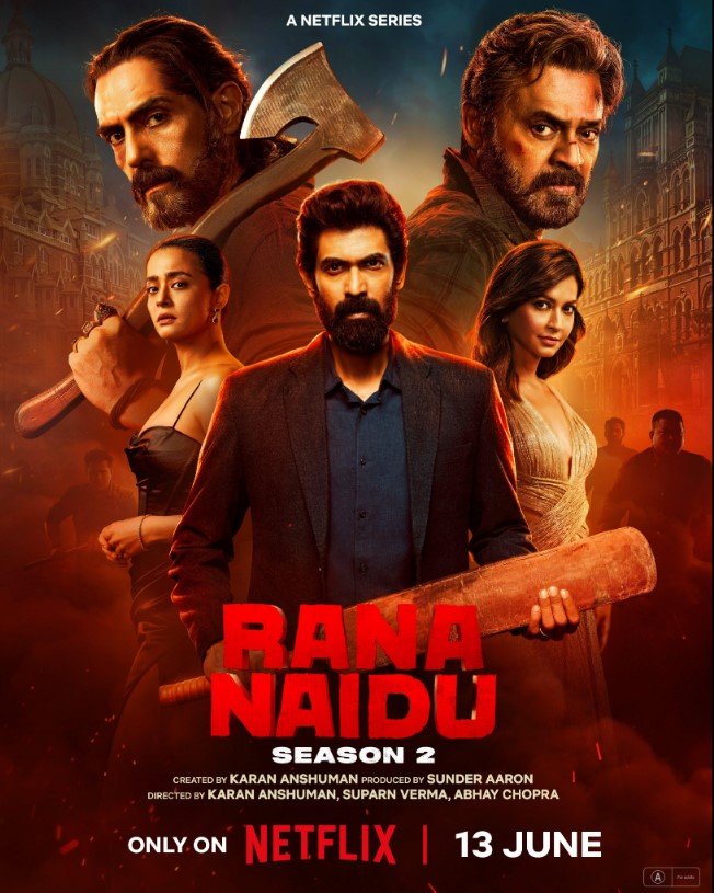 Rana Naidu Season 2 (Netflix) Story, Review, Trailer, Release Date, Songs, Cast